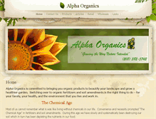 Tablet Screenshot of alpha-organics.com